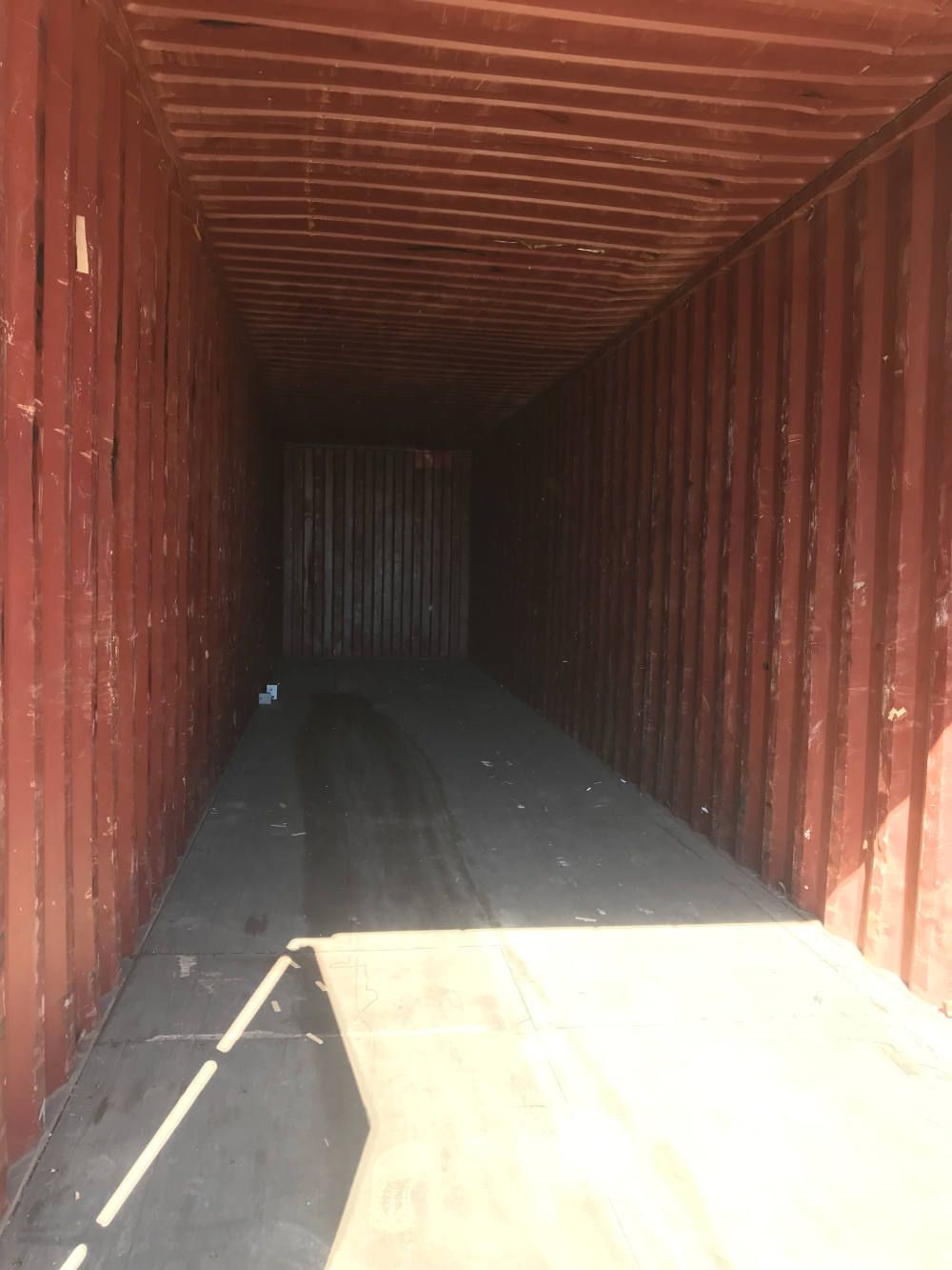 Used 40' High Cube Shipping Container (Standard Condition) interior
