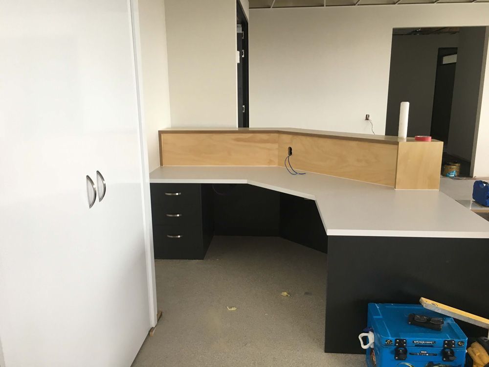 A Room With a Desk and a Blue Box on the Floor — GC Joinery in Sunshine Acres, QLD