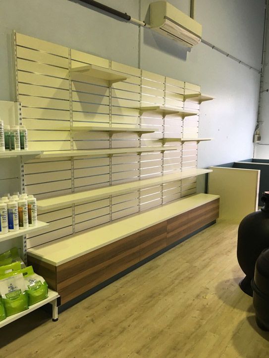 A Store With Lots of Shelves and Bottles on Them — GC Joinery in Sunshine Acres, QLD