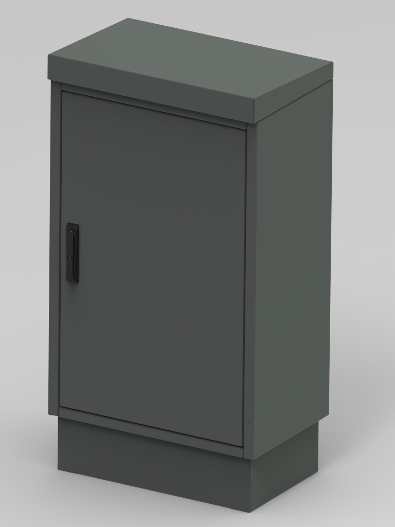 Doppelwandiger Außenschrank mit Isolierung