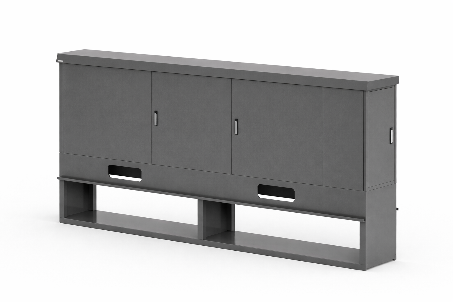 Großformatiger Straßenverteiler aus Edelstahl, pulverbeschichtet