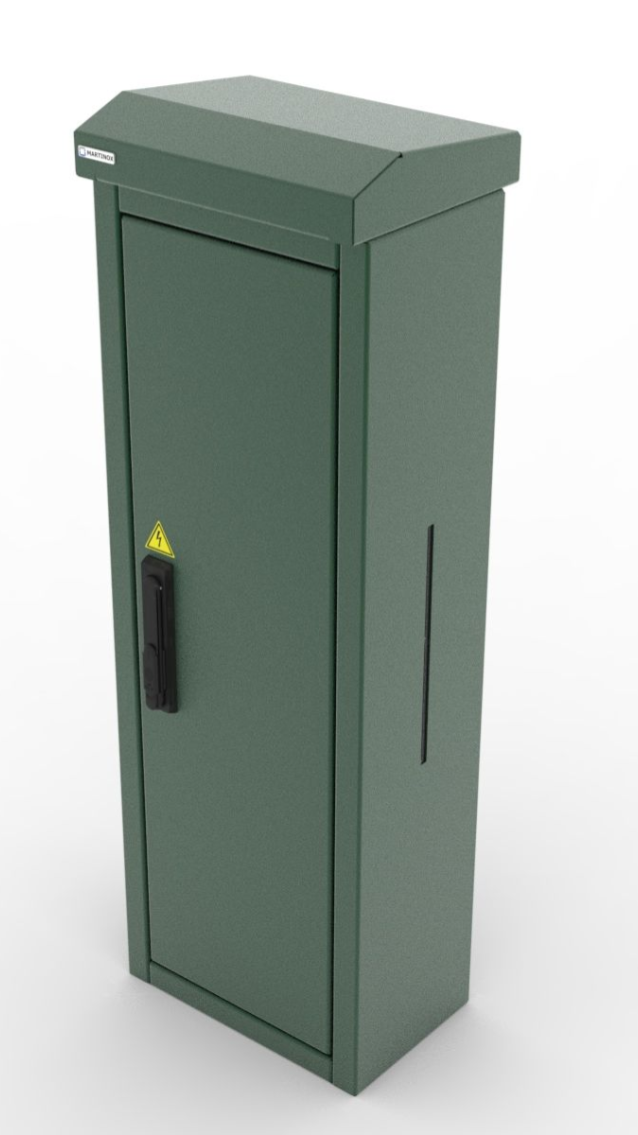 Pulverbeschichteter Edelstahl-Außenschrank für Infrastrukturtechnik