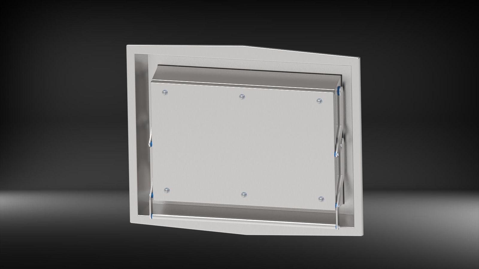 WallCab – flächenbündiger Edelstahl-Einbauschrank für Hygienezonen