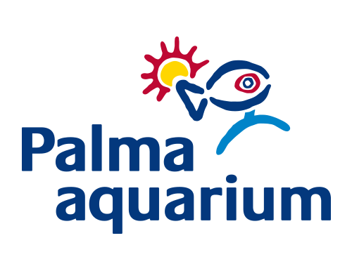 El logotipo del acuario de Palma tiene una persona, un sol y un pez.