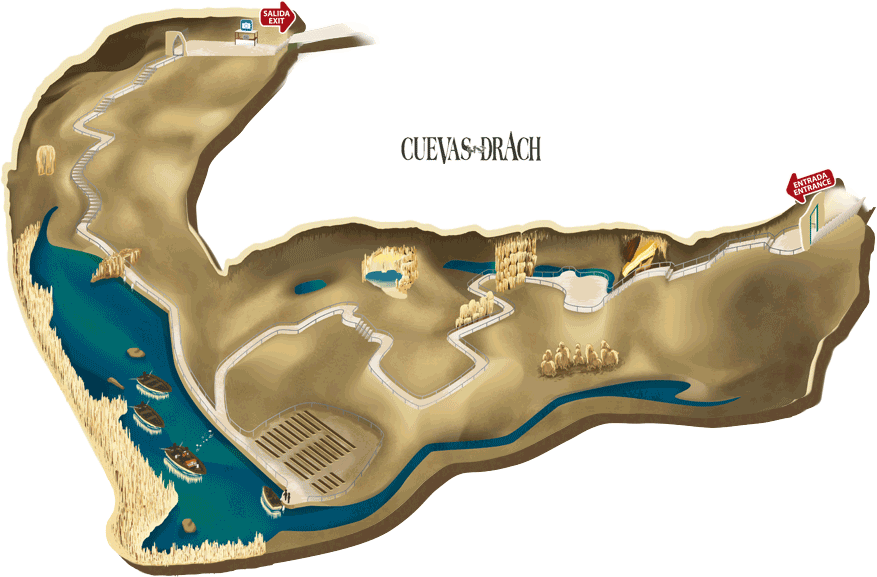 Un mapa de los valles de Brach con un río que los atraviesa.