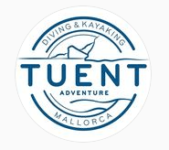 Un logotipo para Tuent Adventure Diving y Kayaking en Mallorca.