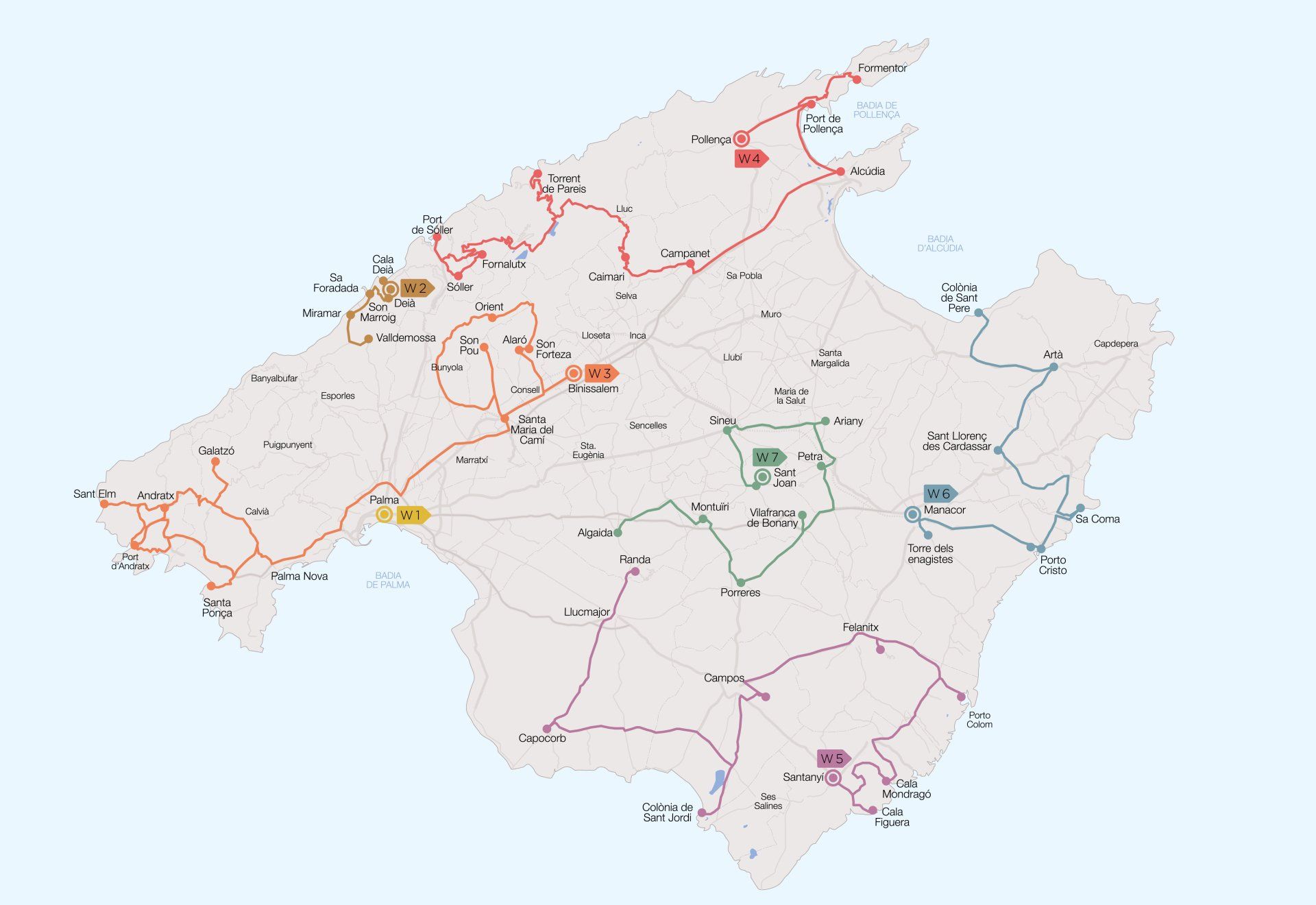 Un mapa de un país con muchas carreteras.
