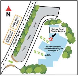 barber facial plastic surgery map fairhope