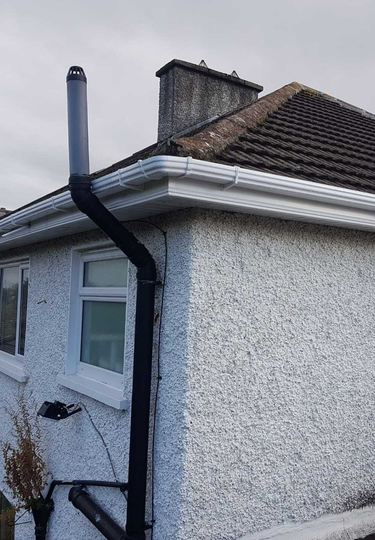 Gutter replacement on 3 bed semi by KP Gutters Dublin