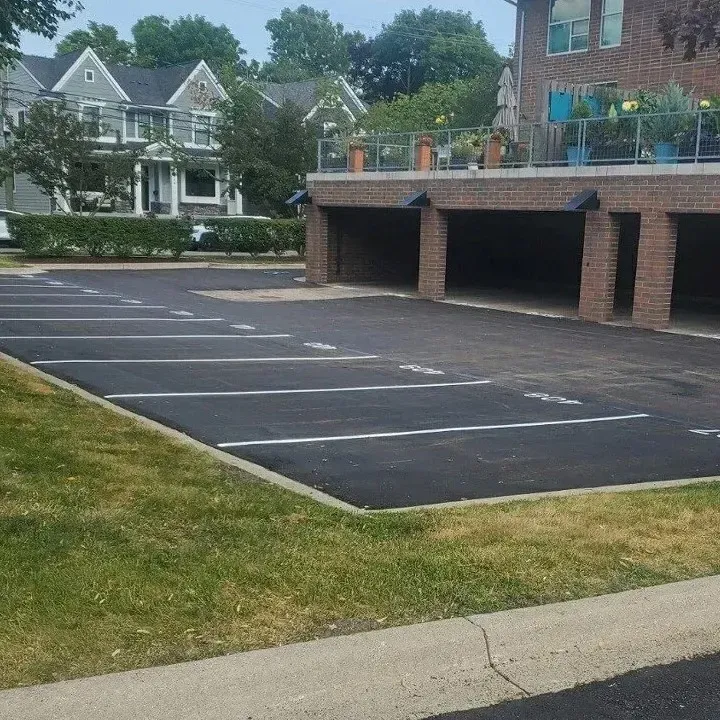 Asphalt paving company, Canton, MI. Asphalt parking lot, DJs Paving.
