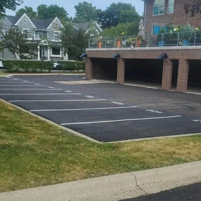 Asphalt paving company, Canton, MI. Asphalt parking lot, DJs Paving.