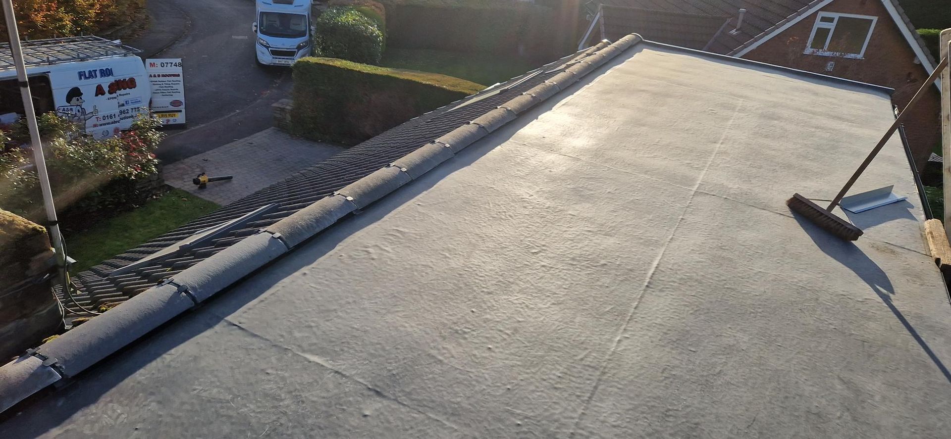 rubber roofing Stockport