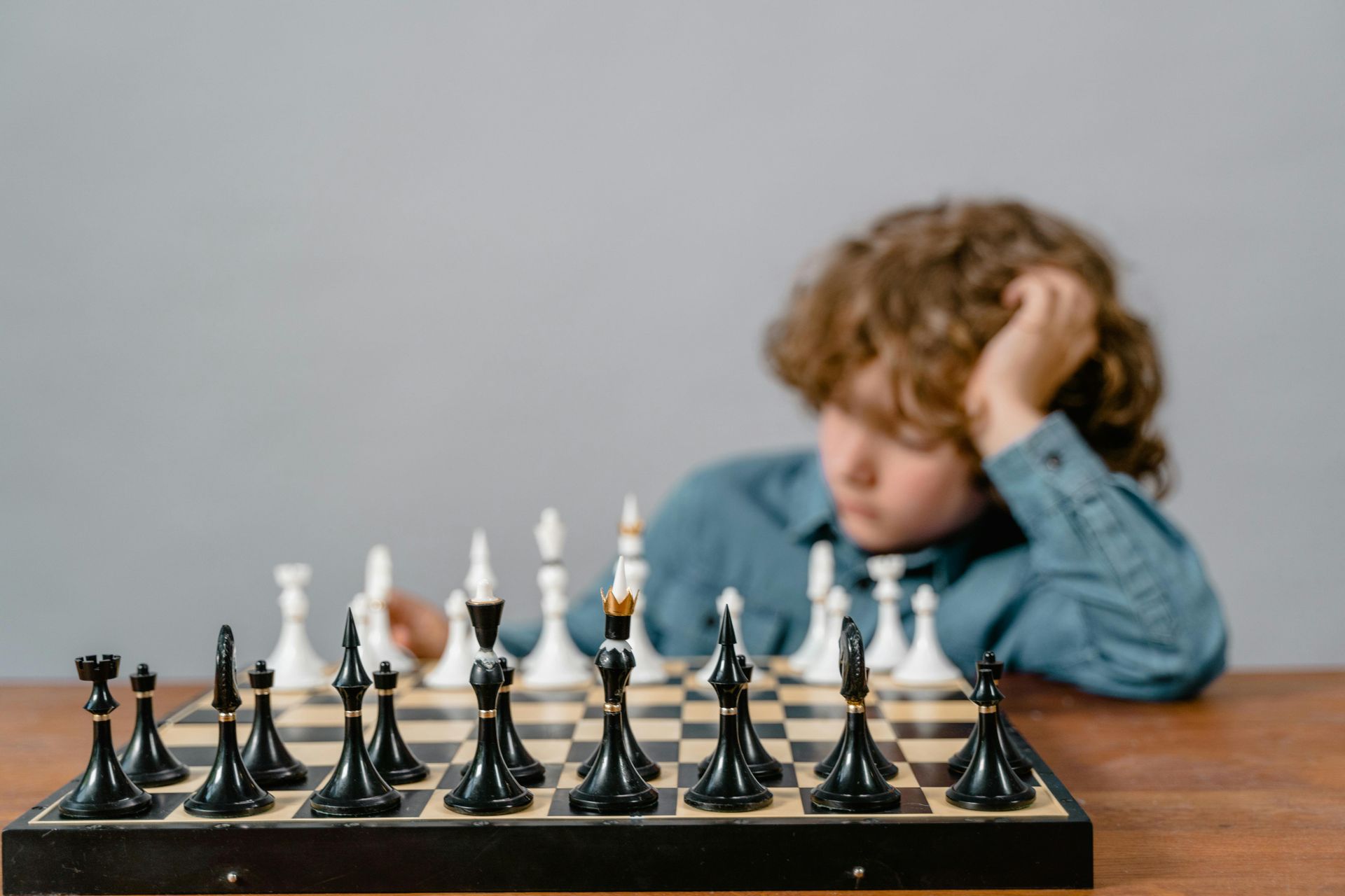 child playing chess