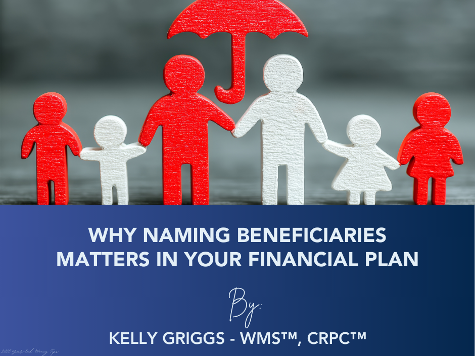 Family figures under a red umbrella, with text: