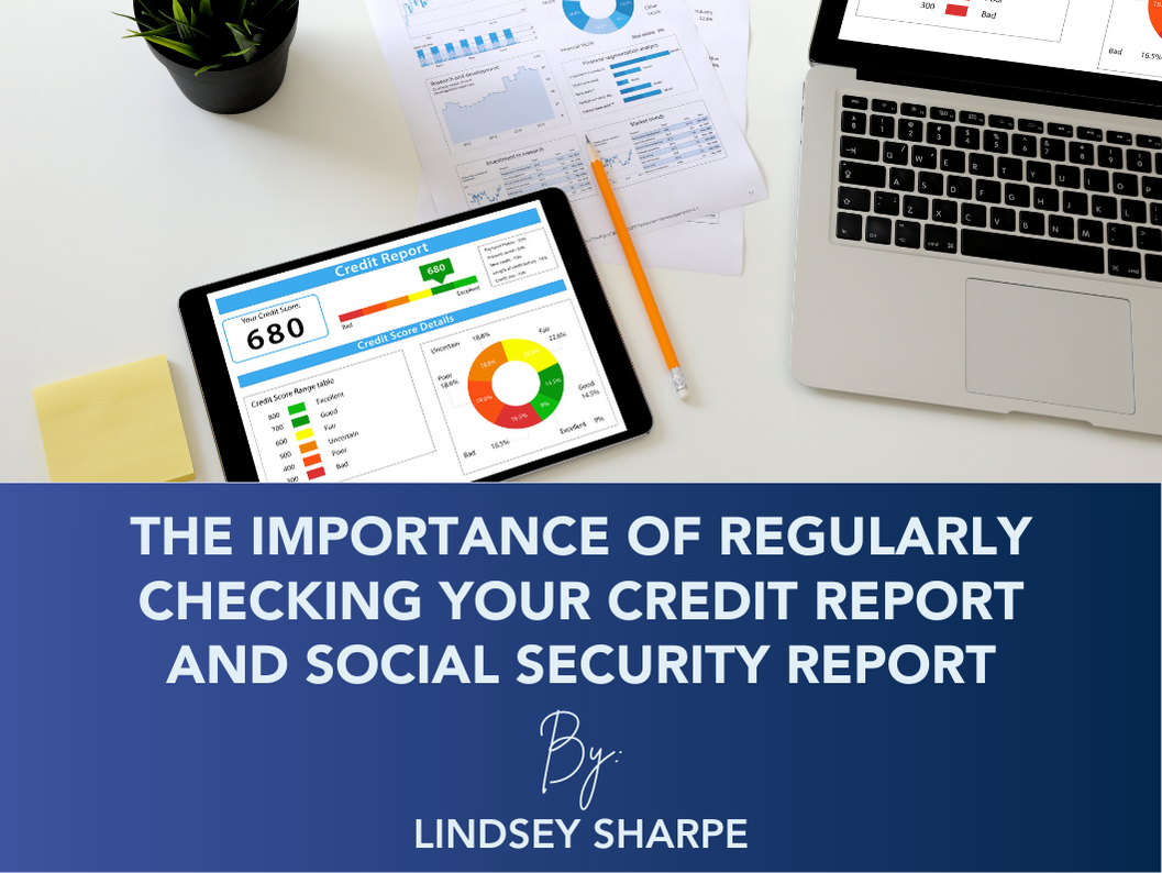 featured image for a blog on the importance of regularly checking credit and social security report