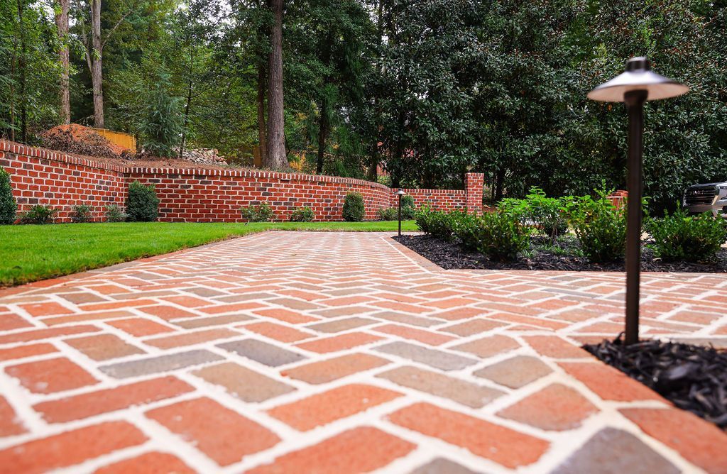 Brick Herringbone walkway
