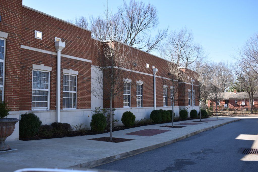 Industrial Masonry — Woodland Presbyterian School Walkway in Bartlett, TN
