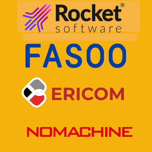 Logo dos nossos parceiros OpenText, Fasoo, Ericom, NoMachine