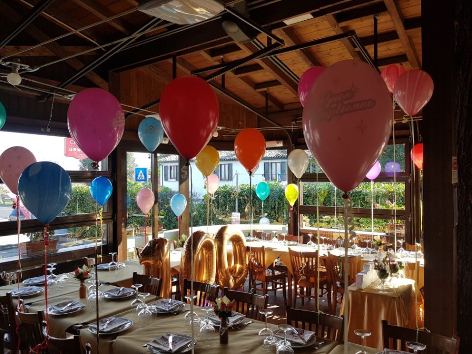Allestimento con palloncini