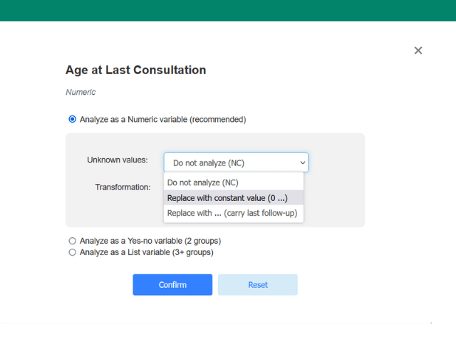 Substitute Missing Data