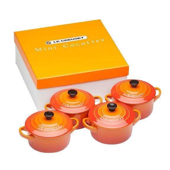 Set 4 mini Cocottes de Cerámica de Gres