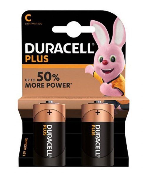 Pilas Alcalinas Duracell Plus C