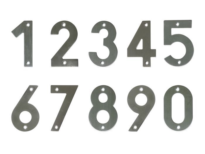 Números Acero Inoxidable