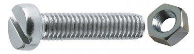 Tornillo con Tuerca 3x10   din 84