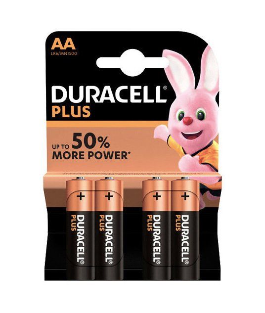 Pilas Alcalinas Duracell Plus AA