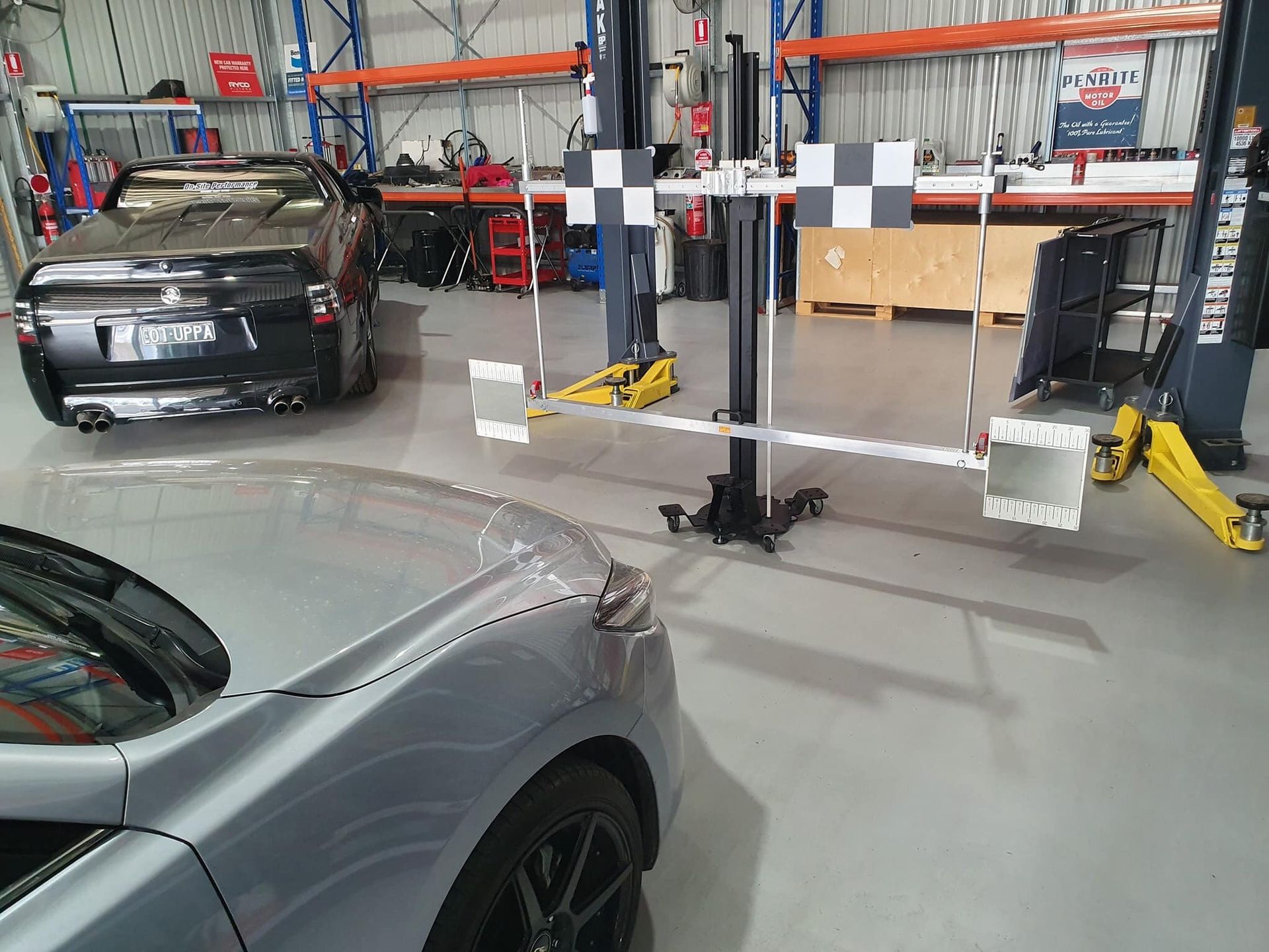 Car Undergoing Calibration