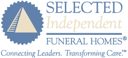 The logo for selected independent funeral homes connecting leaders transforming care