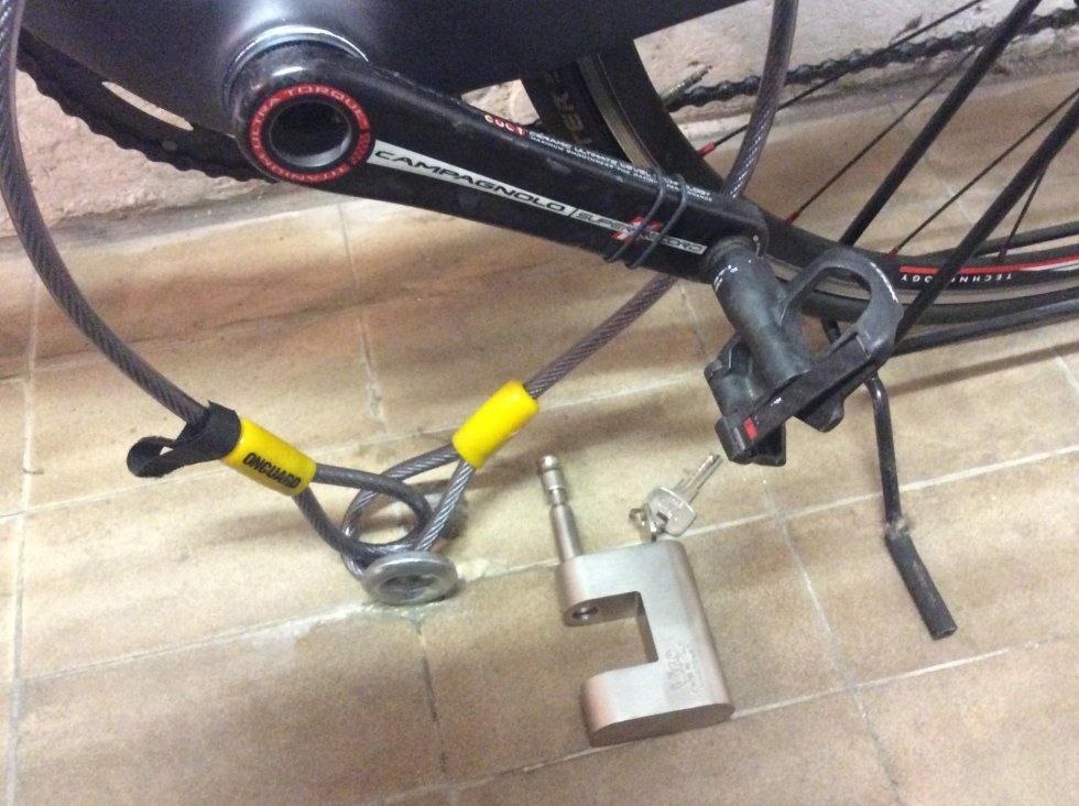 bici con dispositivo antifurto