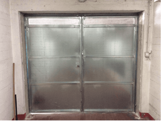 porta per garage in alluminio