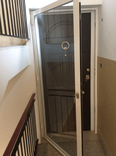 portafinestra con infissi in pvc