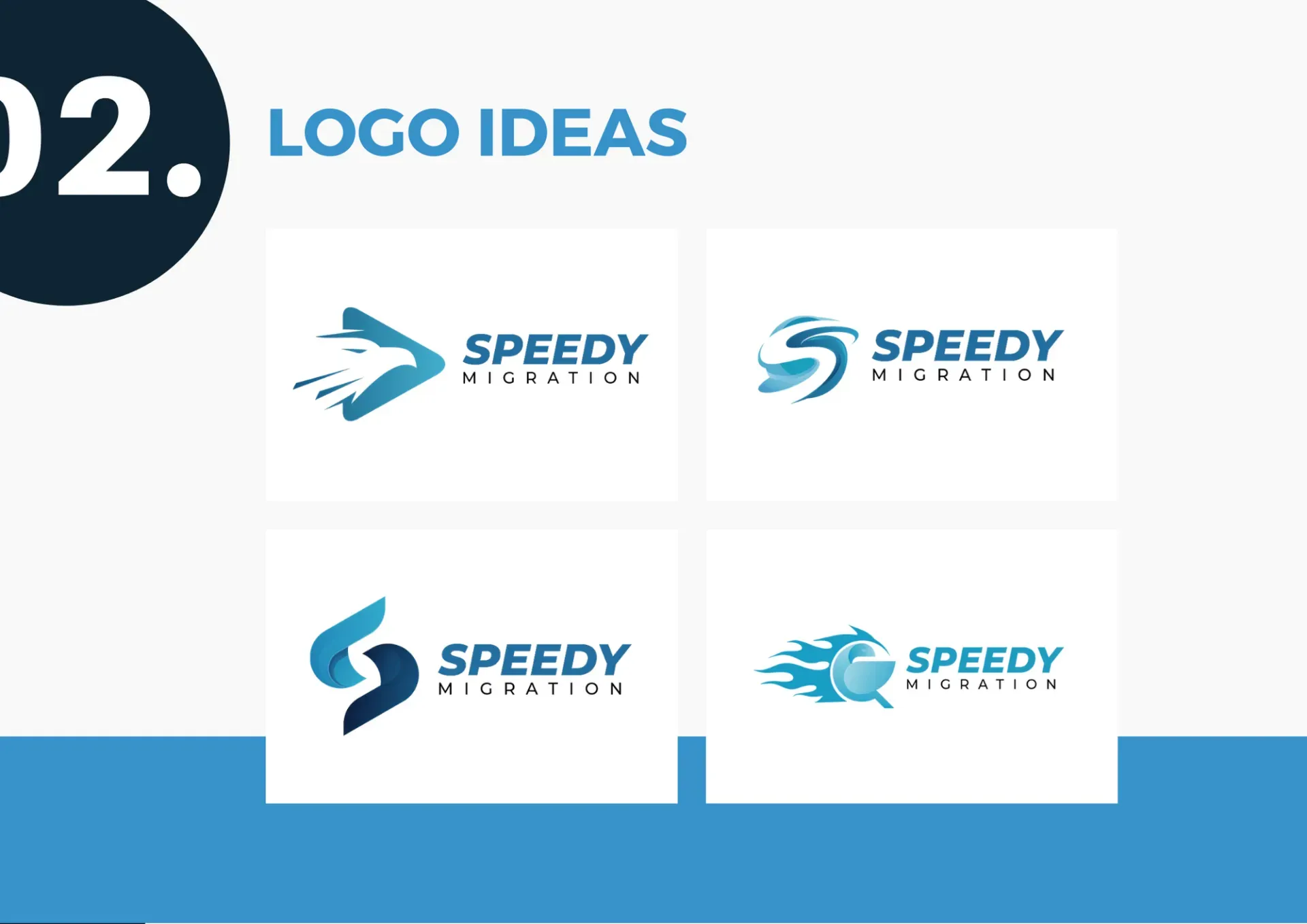There are many different logo ideas for speedy migration.