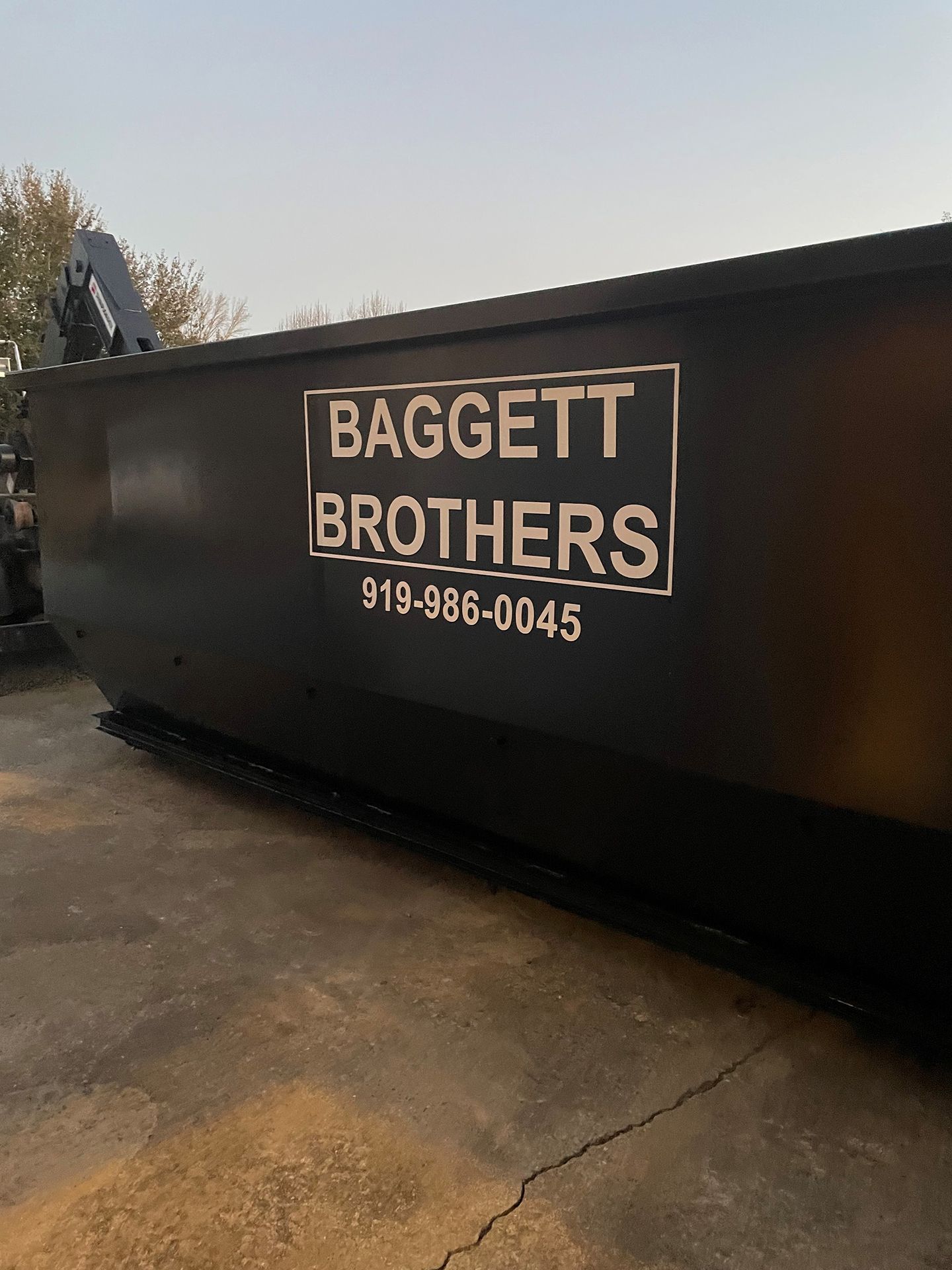 Black Roll-Off Dumpster Rental in Apex, NC