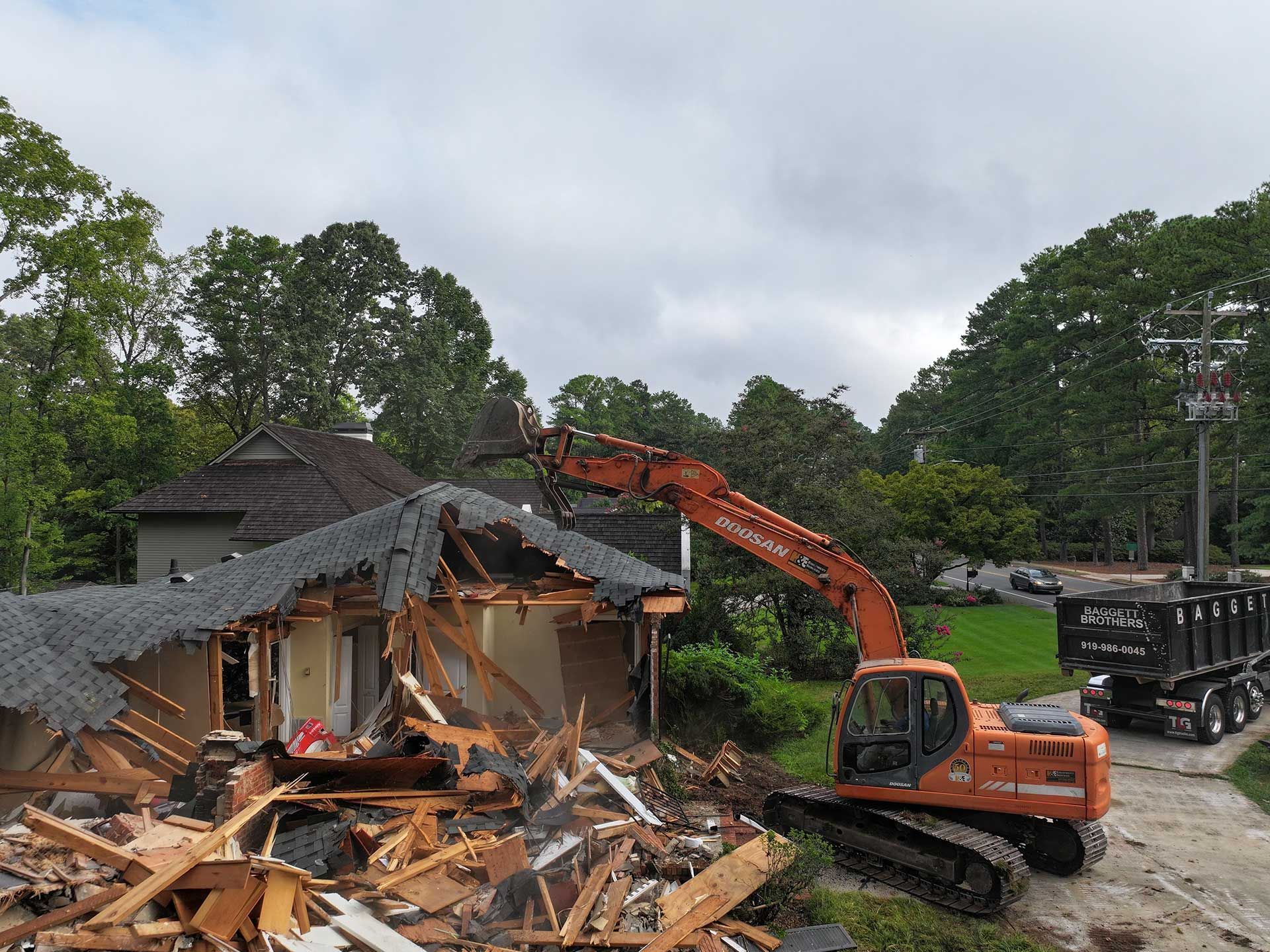 Building demolition services in Cary and Durham, NC
