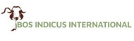 Logo for Bos Indicus International featuring a stylized brown line drawing of a zebu cattle head next to the company name.