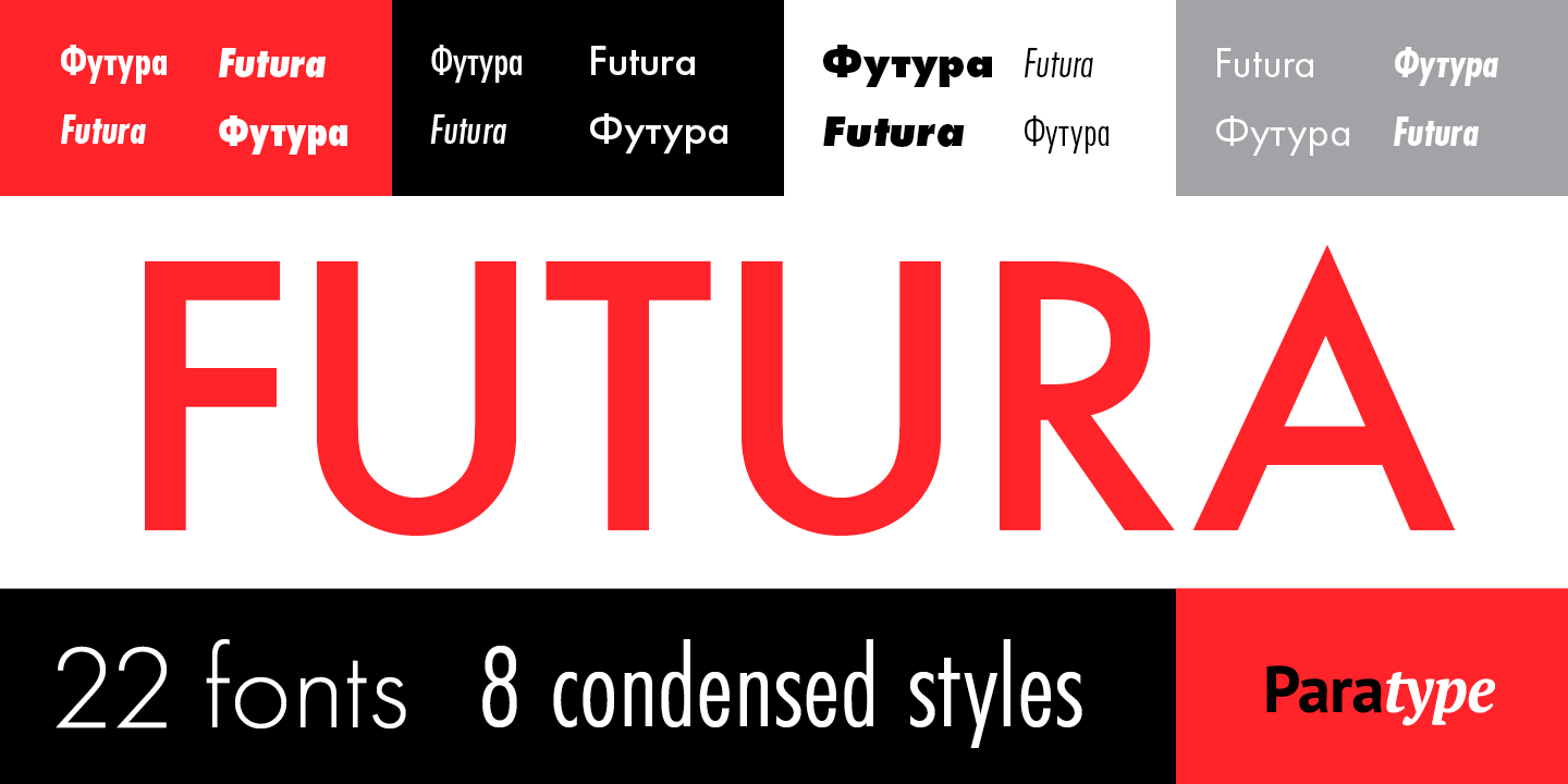 Futura Font Example