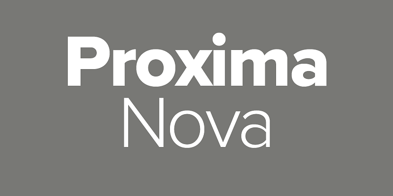 Proxima Nova Font Example