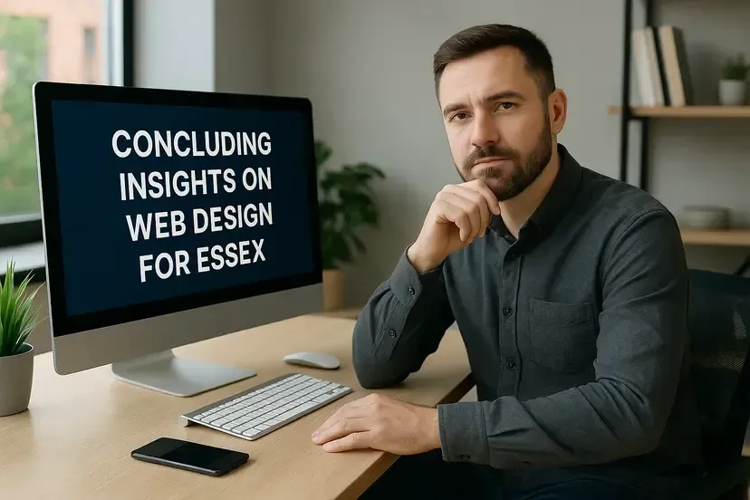 Man at desk with a computer displaying
