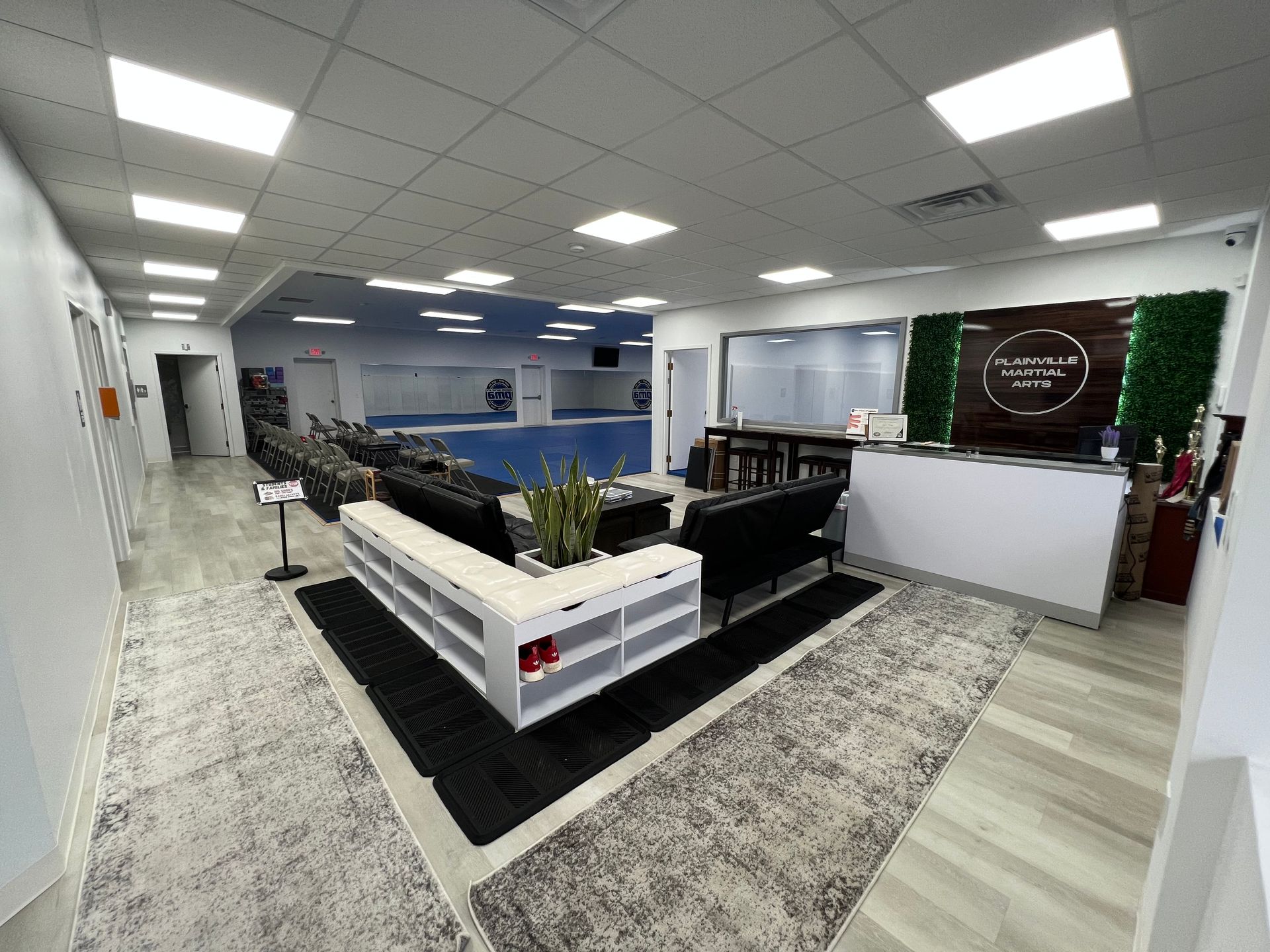 Students practicing partner drills at Plainville Martial Arts in Plainville, CT, building confidence