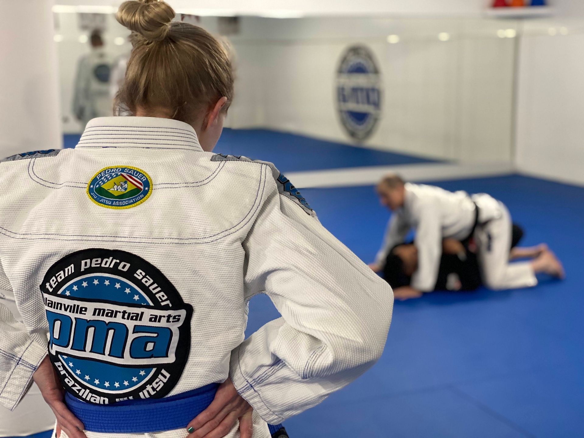 Kids and adults practicing martial arts at Plainville Martial Arts in Plainville, CT.