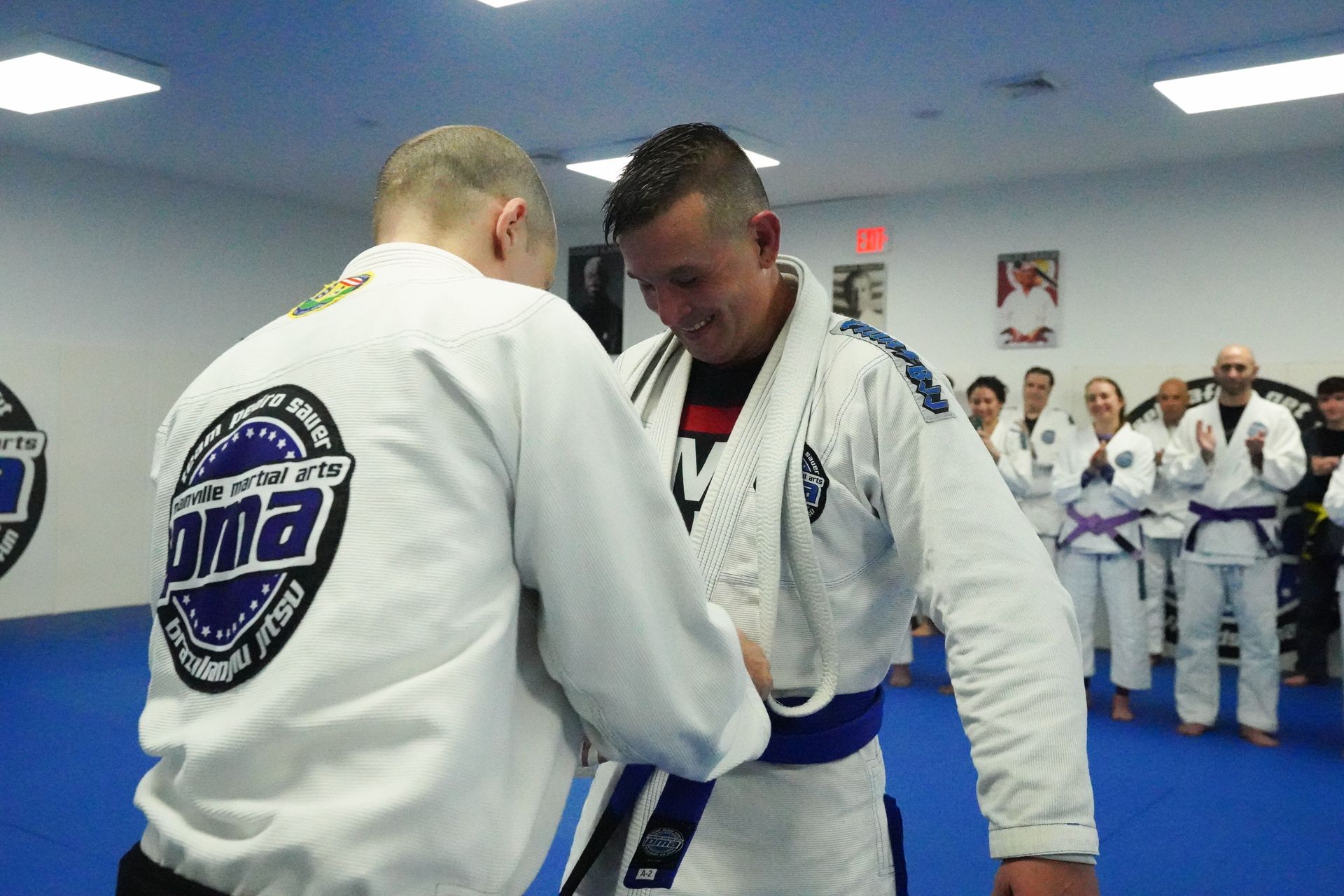 Students practicing focused martial arts drills at Plainville Martial Arts in Plainville, CT.
