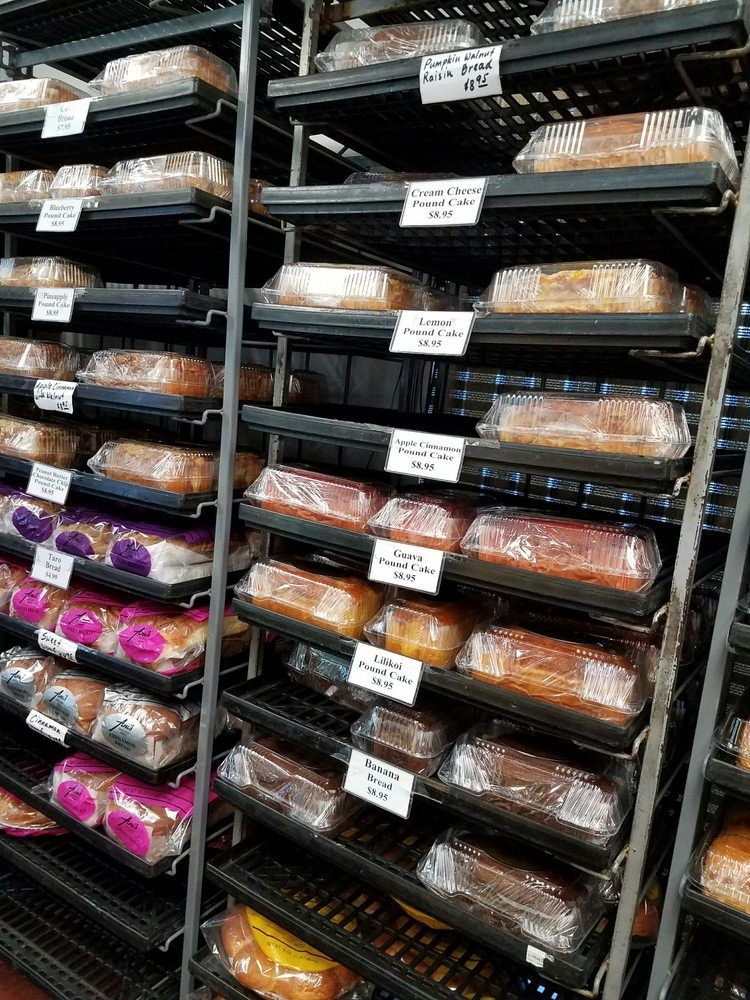 Stack of bakery products at Ani's Bake Shop