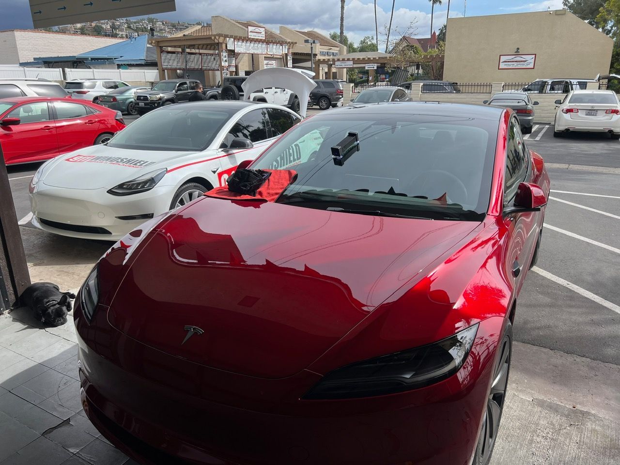 Mobile Tesla windshield repair in Orange County, CA
