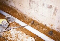 Draining Pipes — Waterproofing Services in Hainesport, NJ