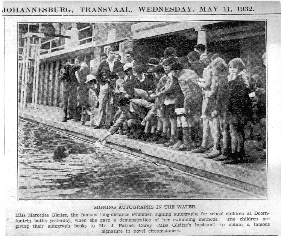 Mercedes in Doornfontein Baths, Johannesburg.