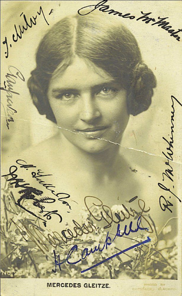 Studio portrait signed by Scottish and Irish support team