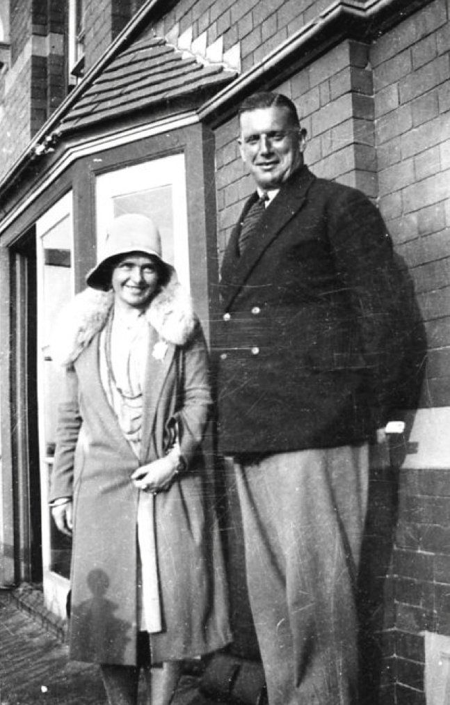 Mercedes pictured with a tall man